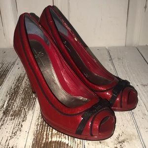 💋3/$12 Paolo Peep Toe Heels Sz 7